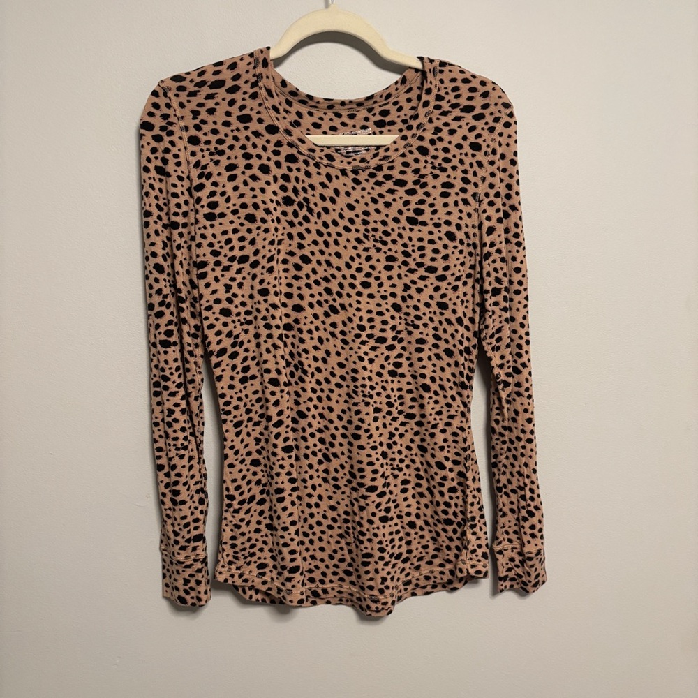 Stylish Animal Print Long Sleeve Top